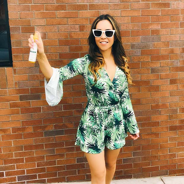 Tropical Romper Outfit Idea