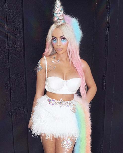 Unicorn Halloween Costume Idea for Women