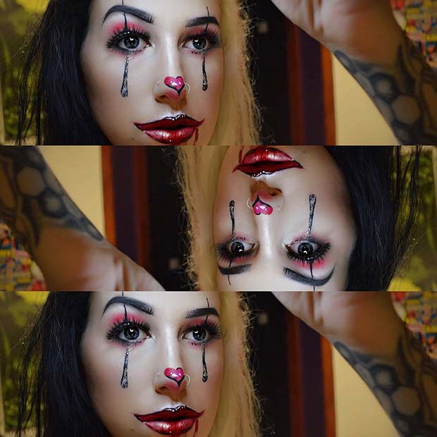 Halloween Clown Makeup for Pretty Halloween Makeup Ideas