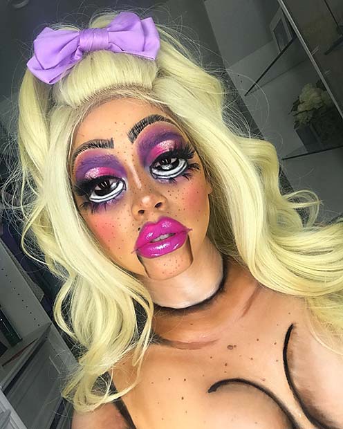 Ventriloquist Doll Makeup