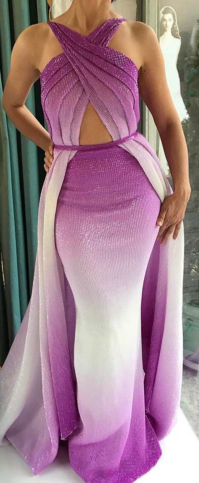 Vibrant Ombre Prom Dress