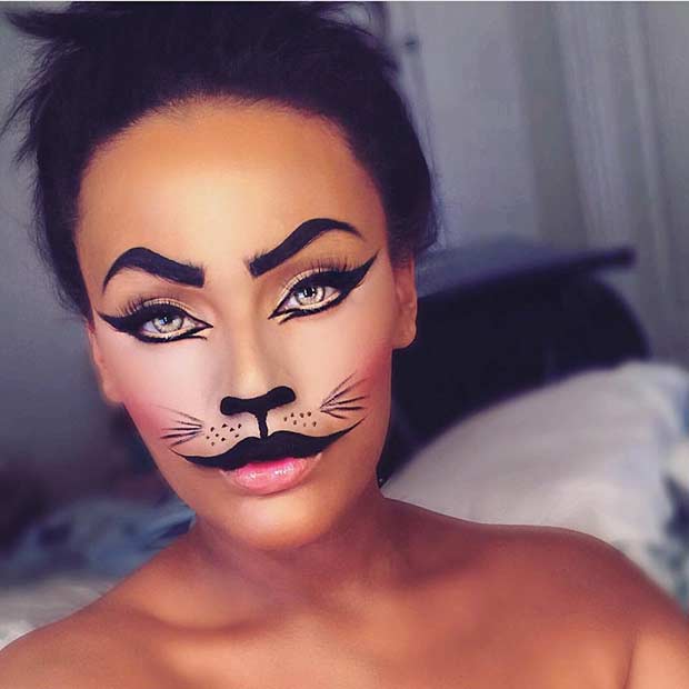Easy Animal Halloween Makeup