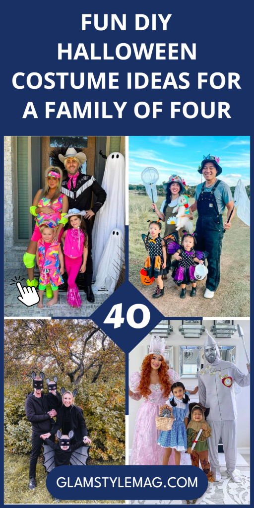 40 Fun DIY Halloween Costume Ideas for a Family of Four