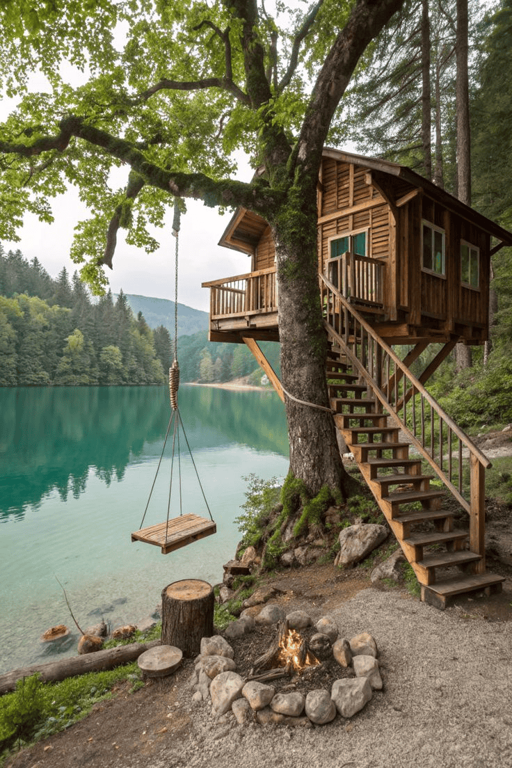 A Peaceful Lakeside Retreat For Sunset Watching