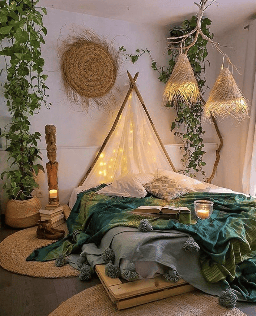 Bedroom Tent Corner Brings Bohemian Adventure Home