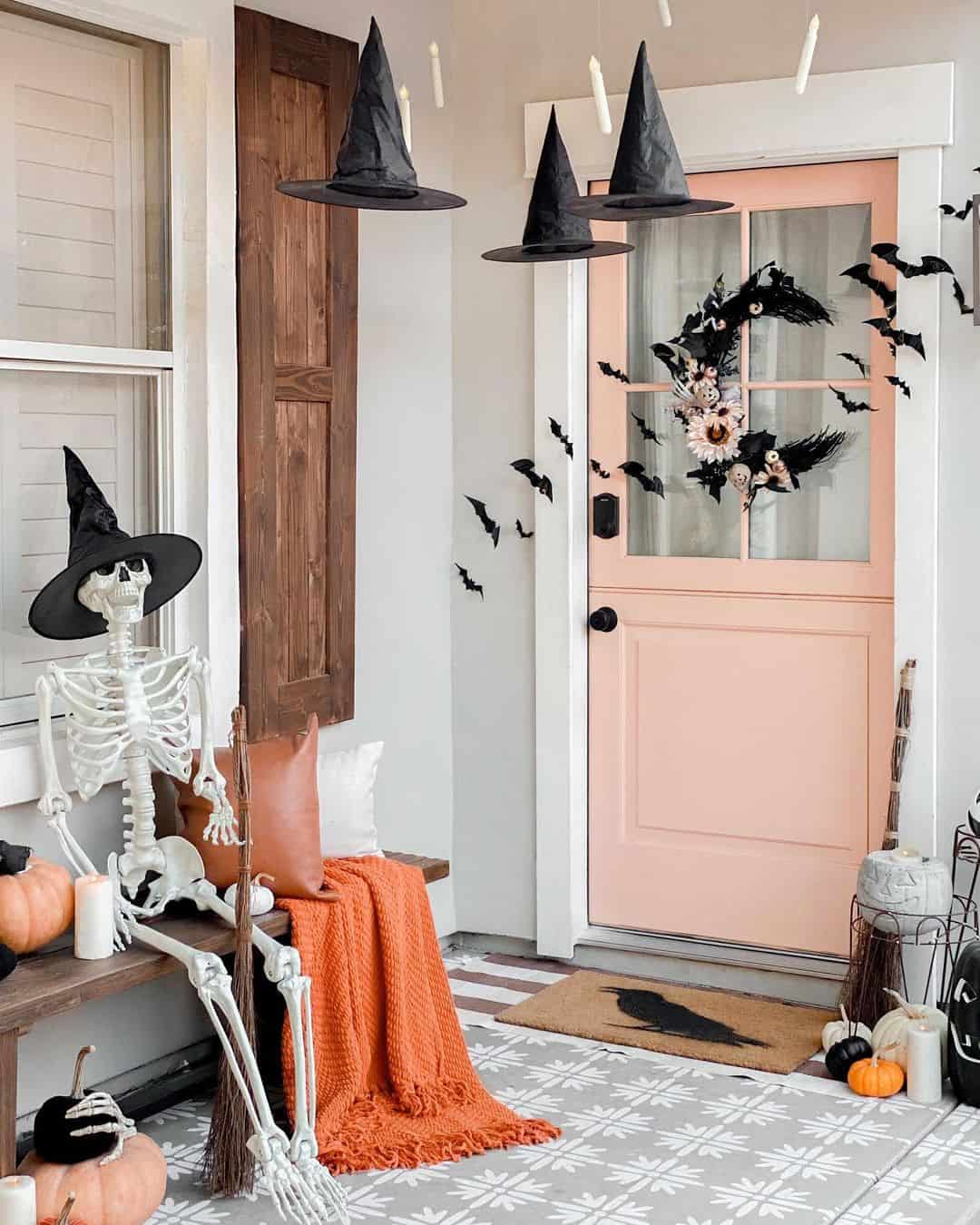Black and Orange Front Entryway
