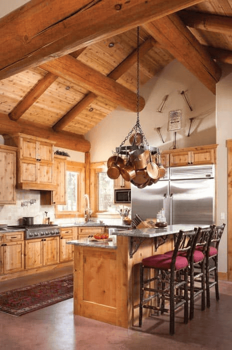 Bright Kitchen Blending Wood And Modern Appliances