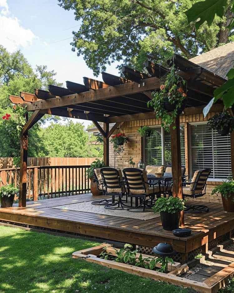 Build a Patio Pergola for Shade and Climbing Plants