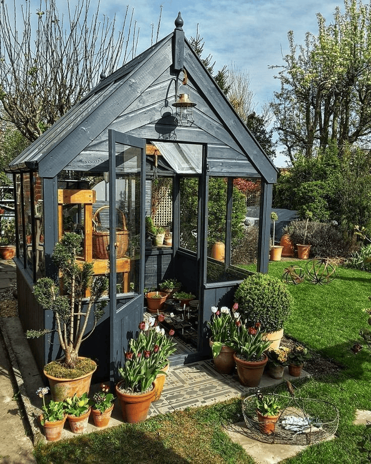 Compact Stylish Greenhouse Suits Smaller Gardens