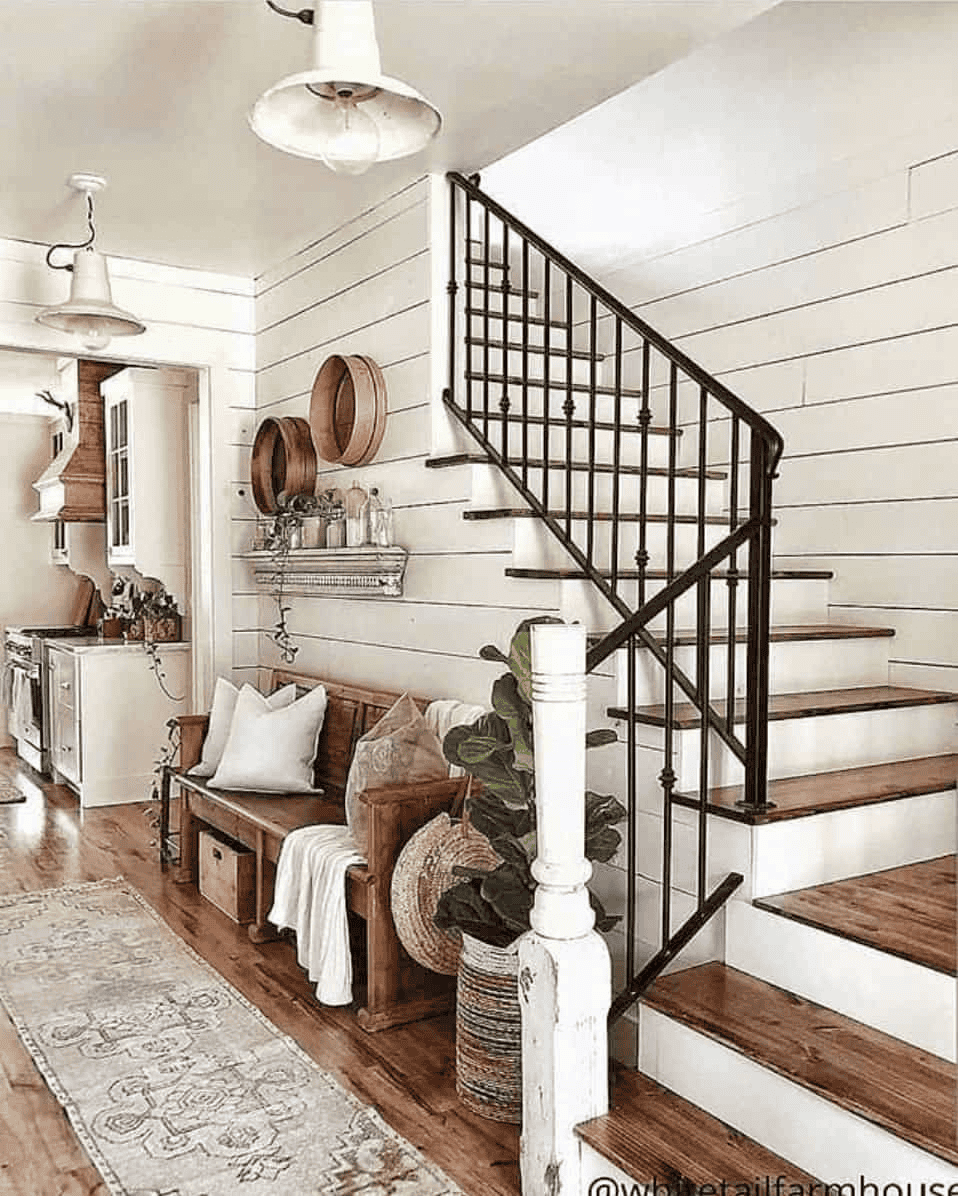 Cozy Resting Area Cleverly Uses Space Under Stairs