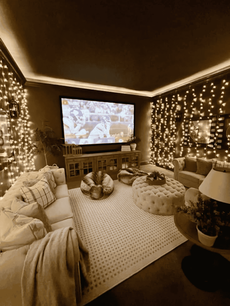 Create a Starry Christmas Eve TV Wall