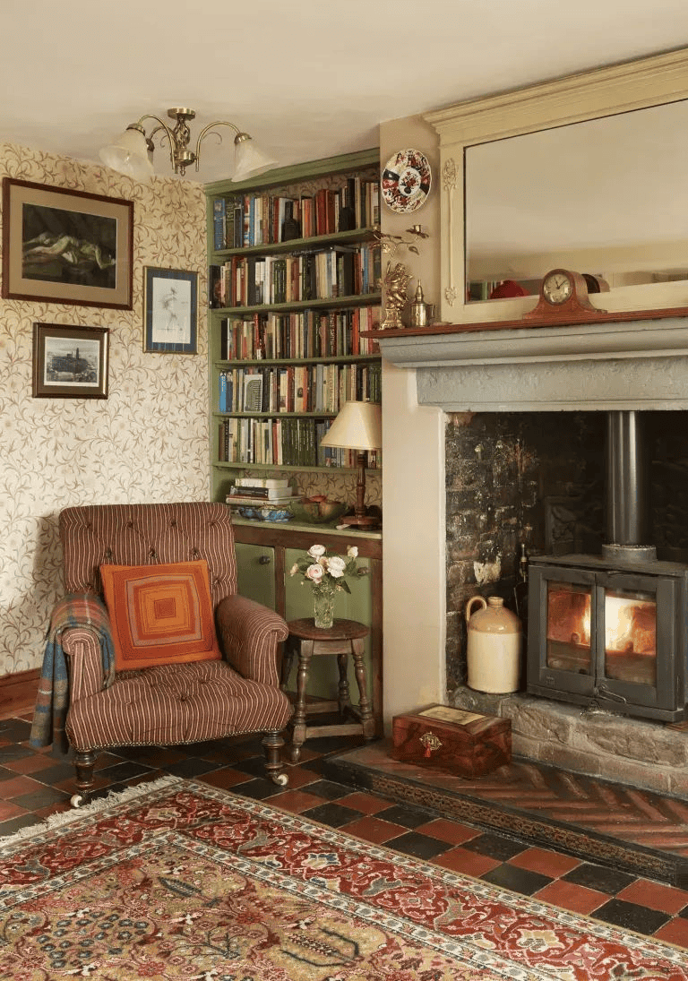Design a Vintage Living Room Reading Nook