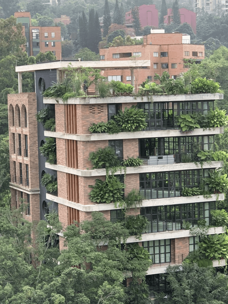 Exterior Vertical Greenery Harmonizes Buildings with Nature