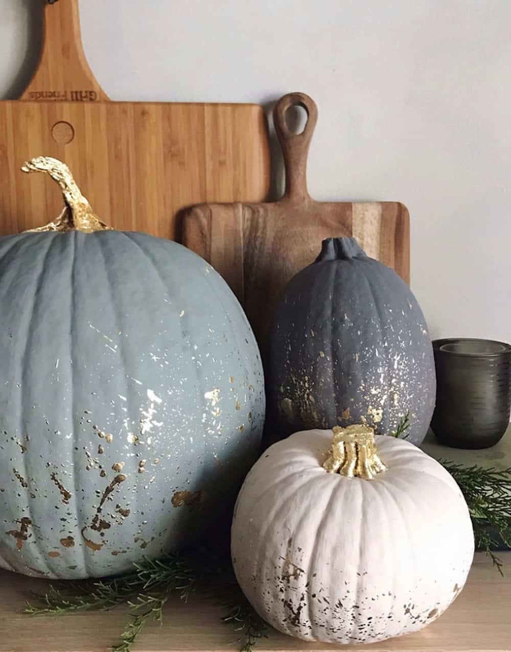 Gold-Speckled Pumpkins