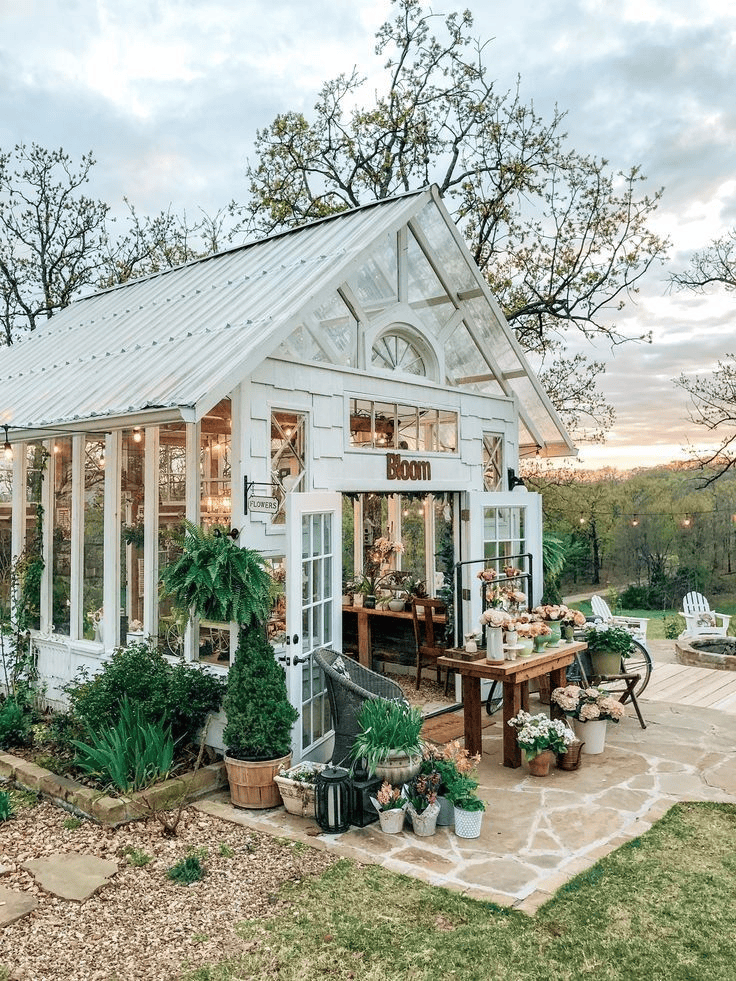 Large Windows and White Exterior Create Elegant Functionality
