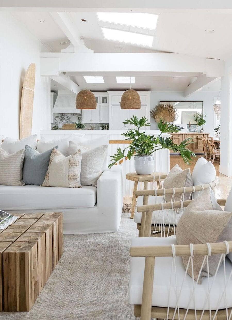 Lighthearted Coastal Living Room