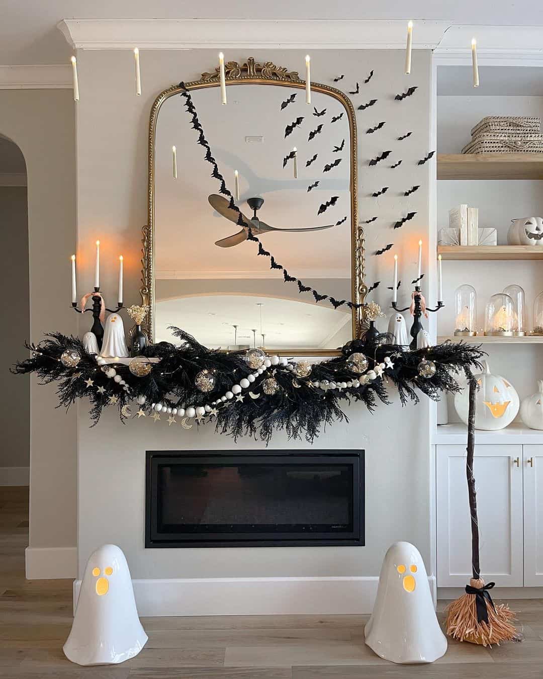 Mantle Halloween Decor