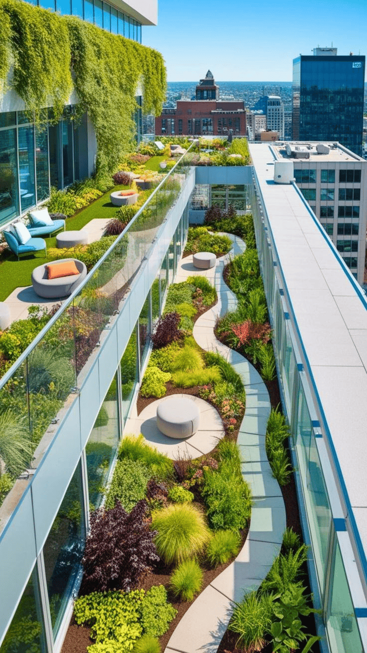 Rooftop Gardens Create Urban Oases and Improve Thermal Conditions
