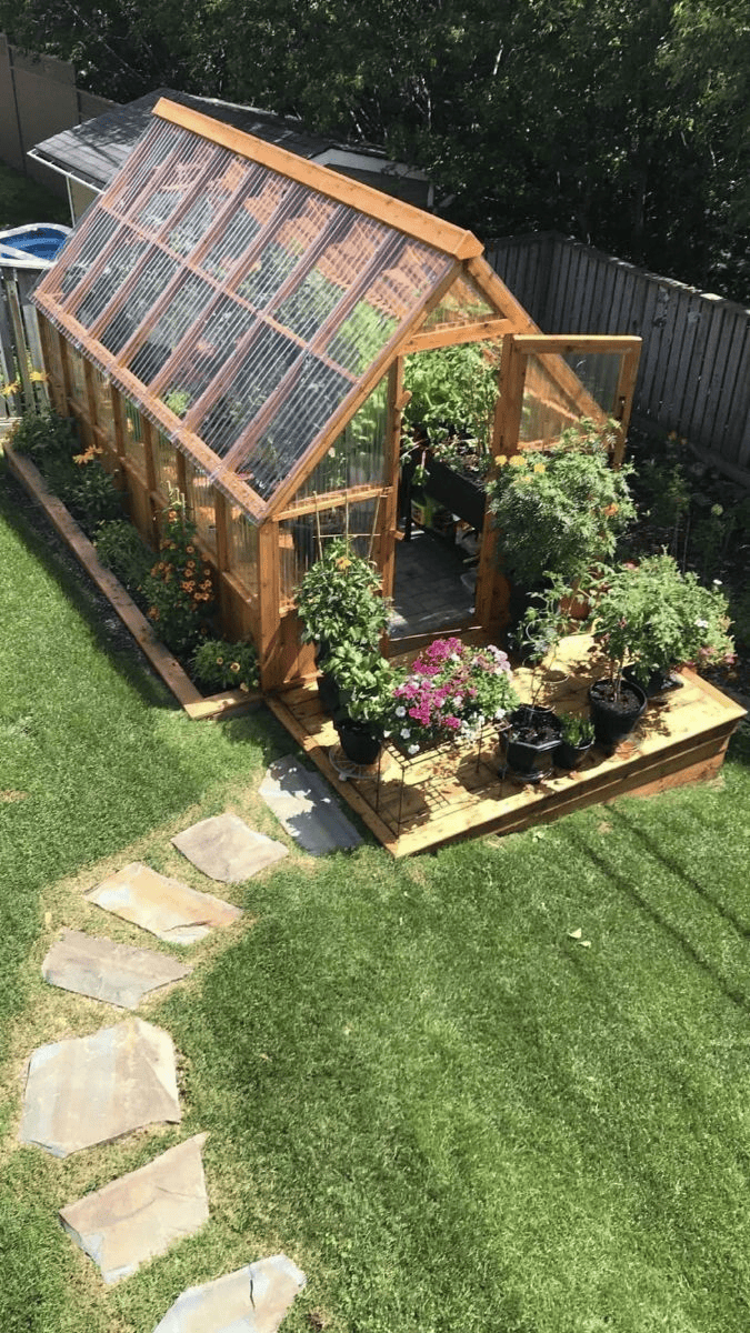 Rustic Wooden Frames Blend With Glass and Gardens
