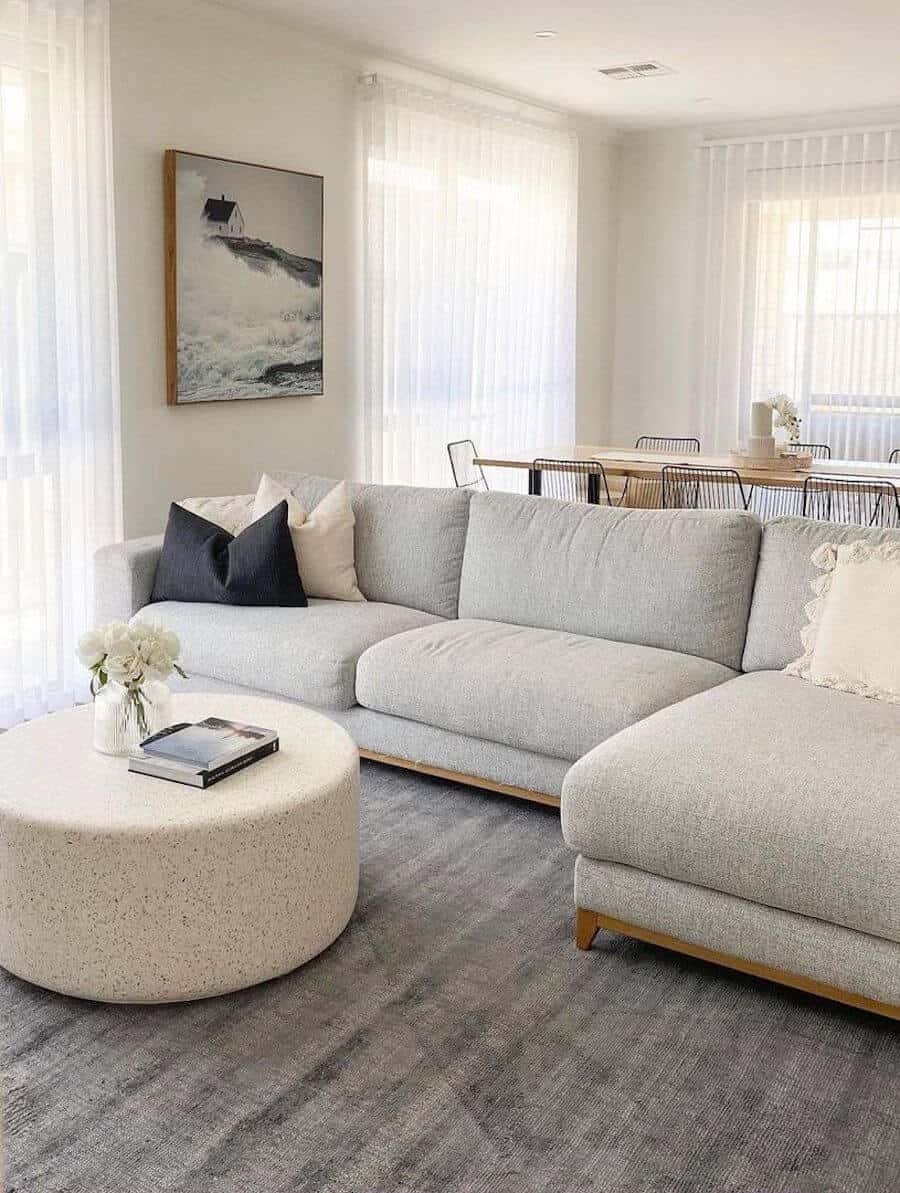 Soft Cozy Coastal Living Room