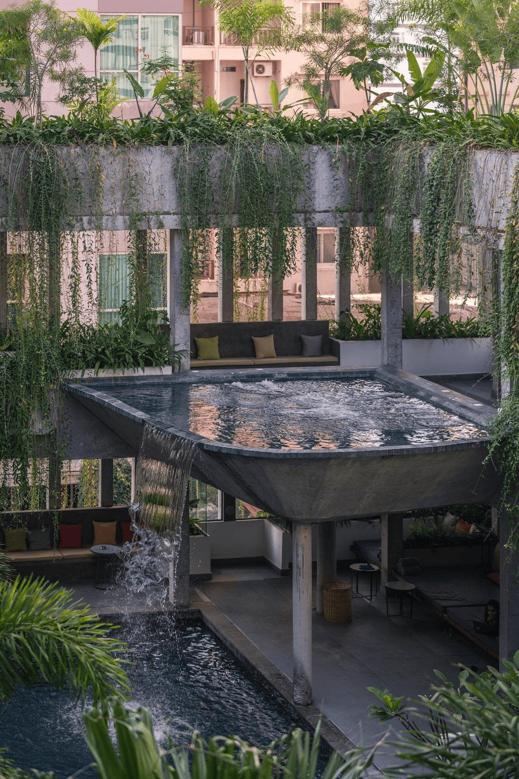 Water Features and Plants Create Tranquil, Comfortable Spaces